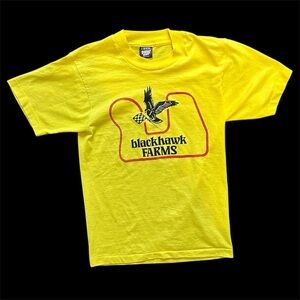 Yellow Black & Red Blackhawk Farms Raceway Graphic TShirt